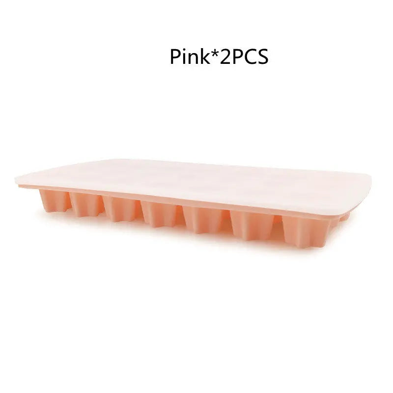 Small ice cube silicone ice tray – Pink, 2PCS
