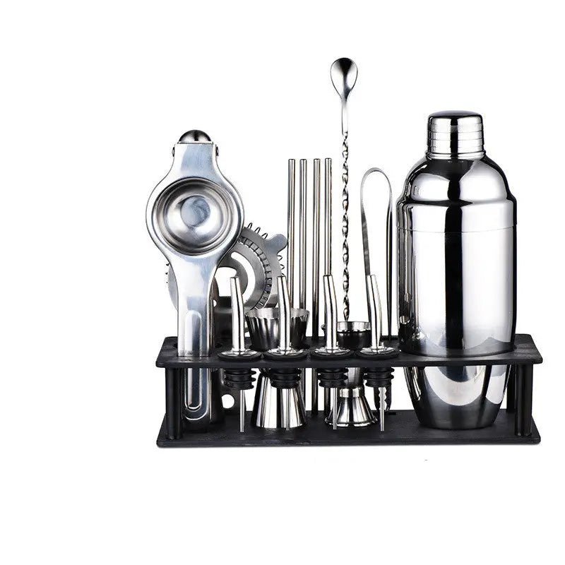 Glass and steel cocktail shaker – Style 4 / Style 13