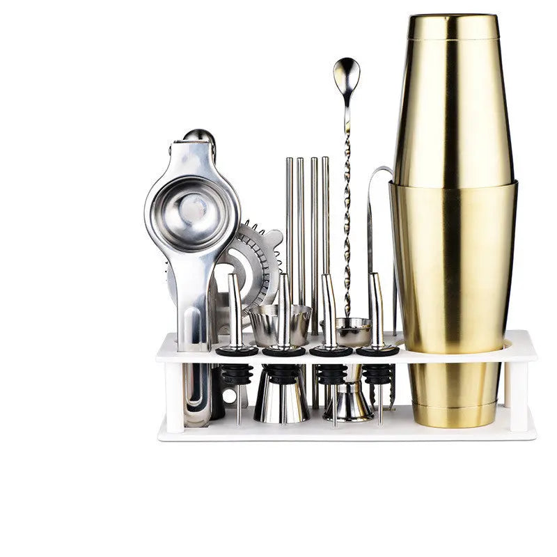 Glass and steel cocktail shaker – Style 17
