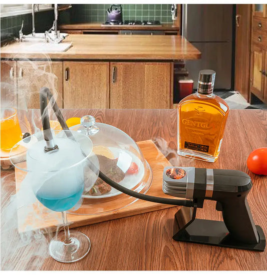 Hand-held cocktail smoking gun
