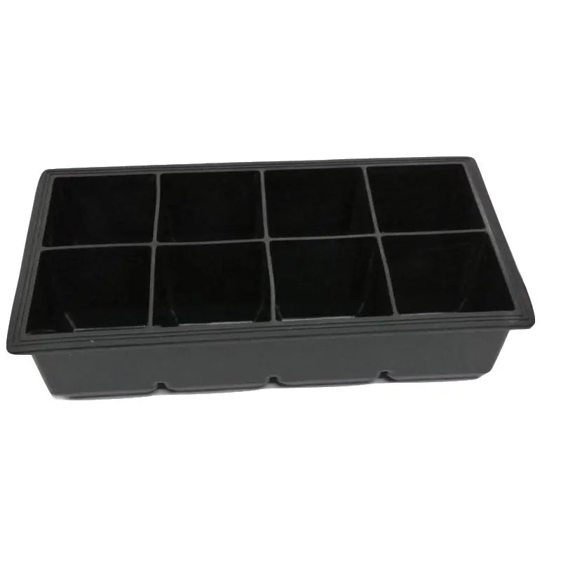 Silicone ice cube grid tray