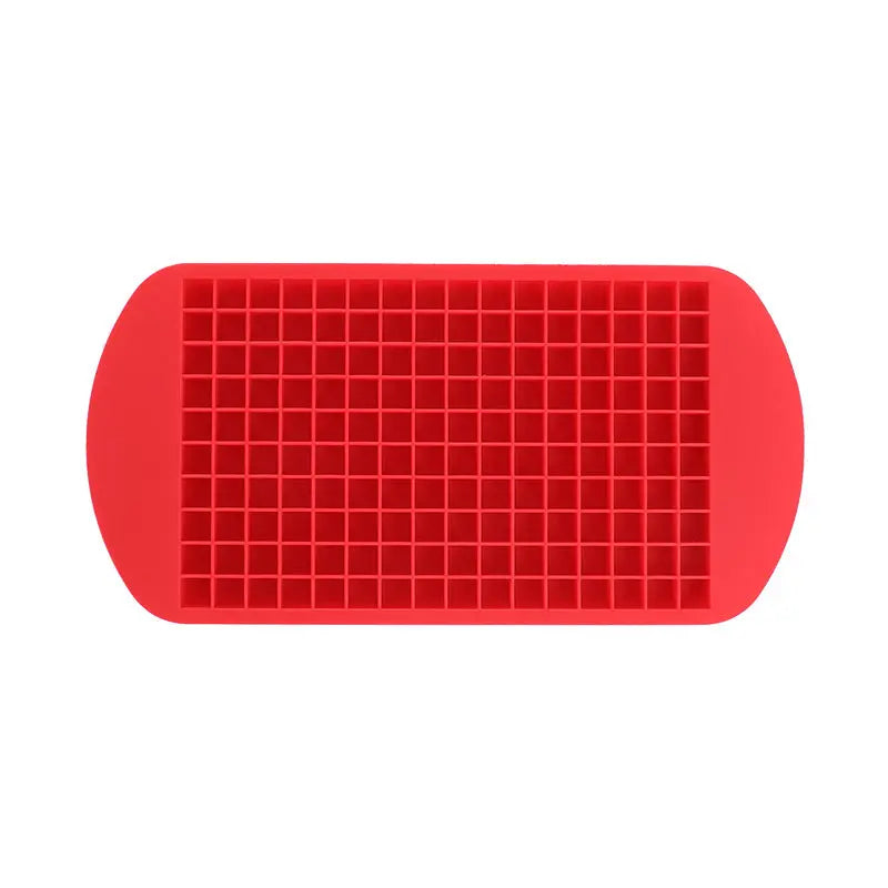 160-cavity small square silicone ice tray – Red