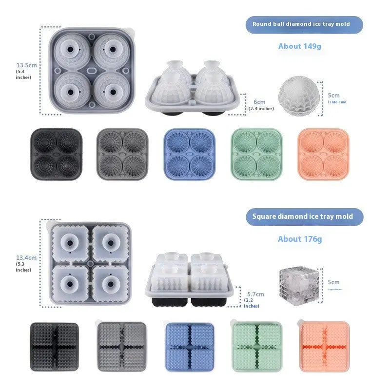 Whiskey ice cube silicone tray