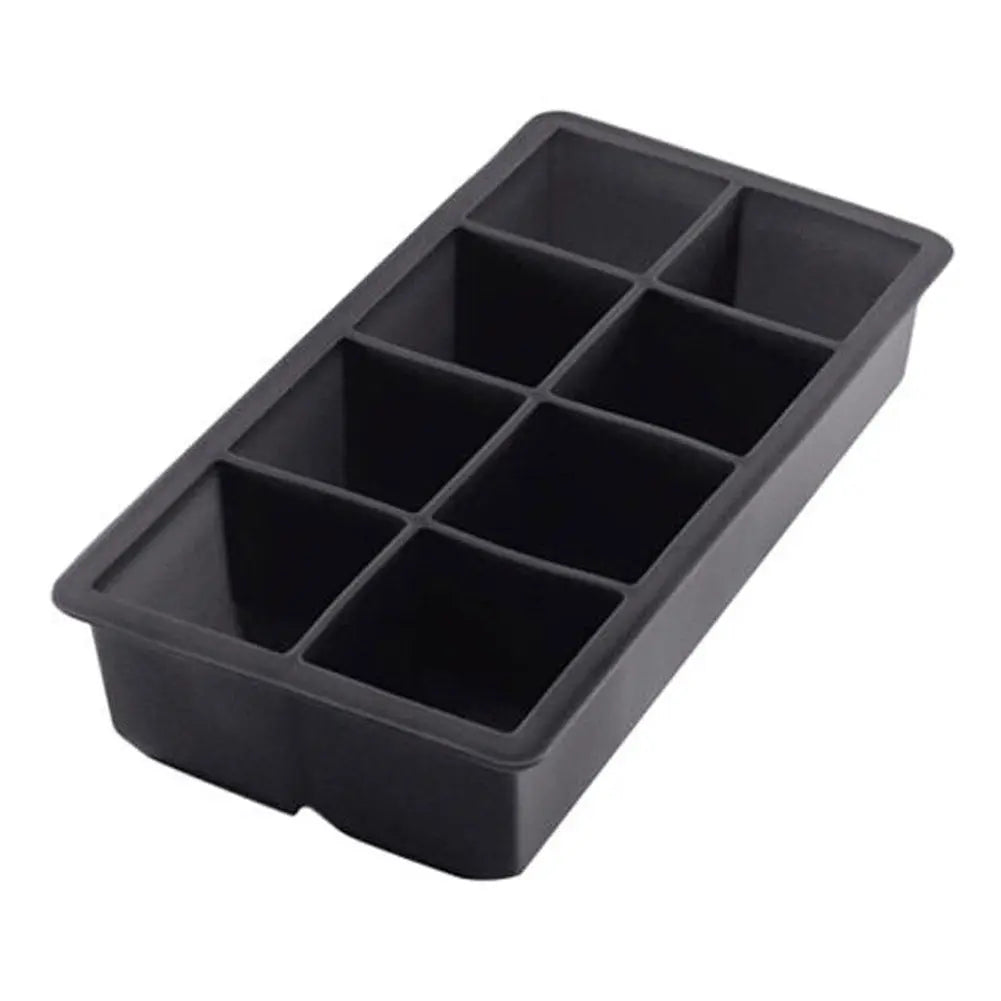 Silicone ice cube grid tray