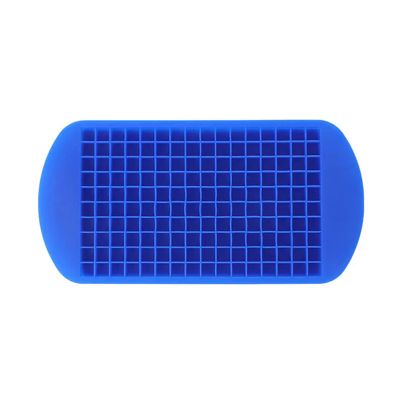 160-cavity small square silicone ice tray – Blue