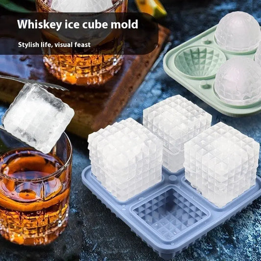 Whiskey ice cube silicone tray