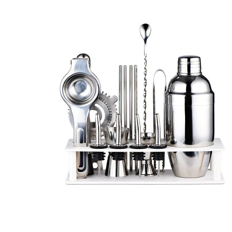 Glass and steel cocktail shaker – Style 3 / Style 12