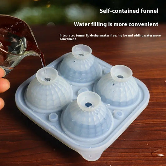 Silicone hockey puck ice mold tray