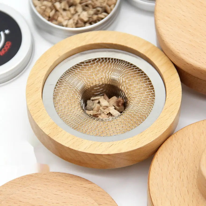 Wooden cocktail smoke maker suit