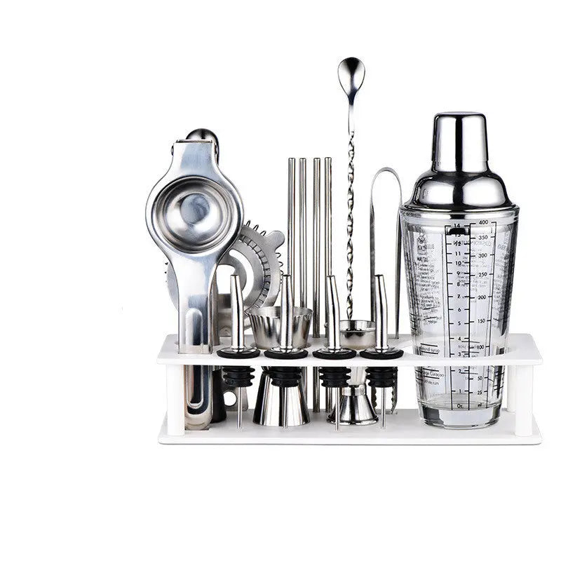 Glass and steel cocktail shaker – Style 1
