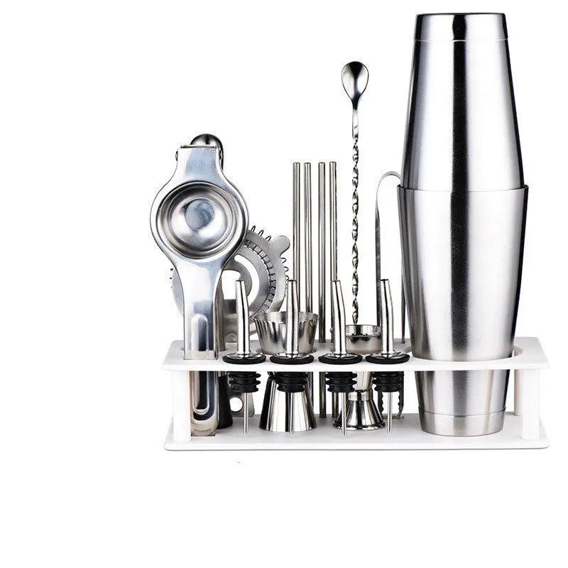 Glass and steel cocktail shaker – Style 6 / Style 15