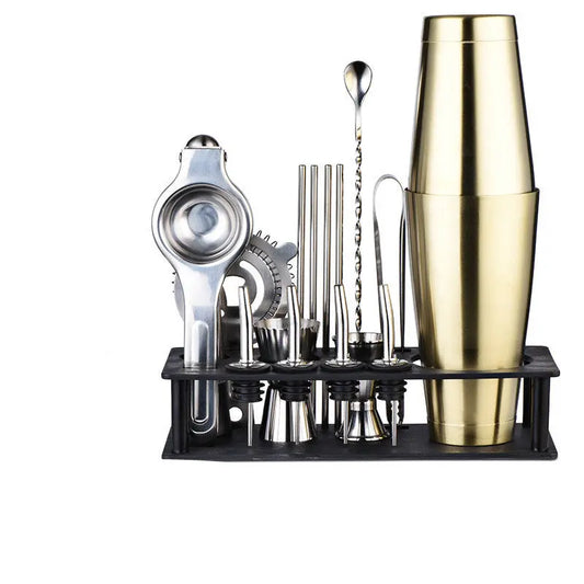 Glass and steel cocktail shaker – Style 8