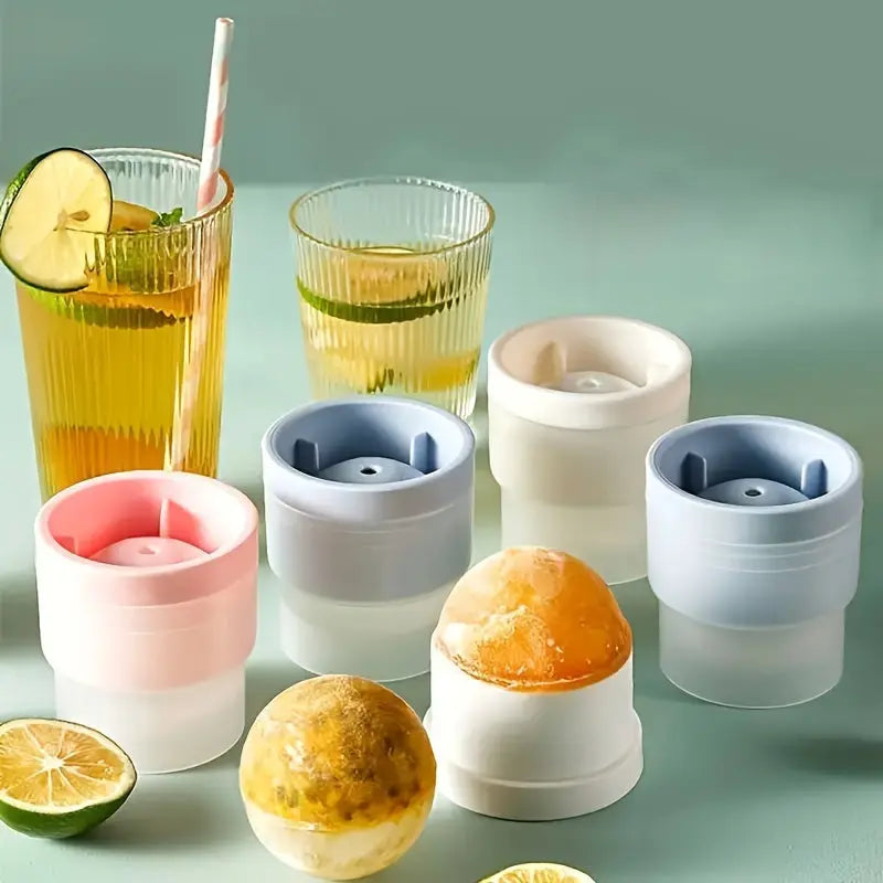 Silicone sphere ice ball maker