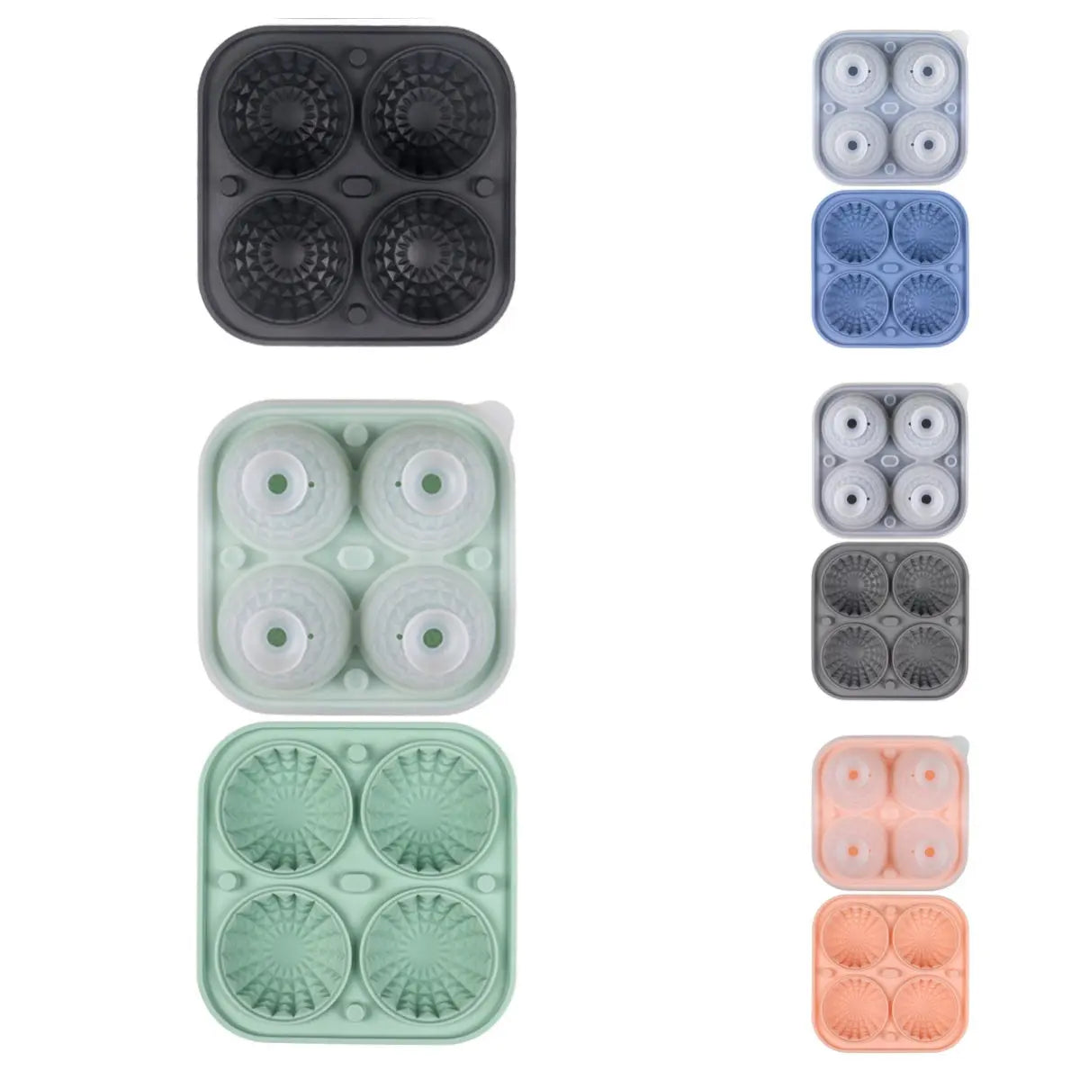 Silicone hockey puck ice mold tray – Set