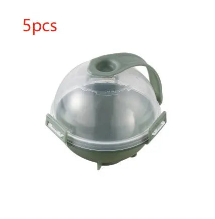 Whiskey round ice ball mold and silicone ice tray – Green