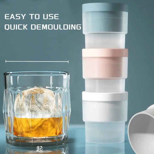 Silicone sphere ice ball maker
