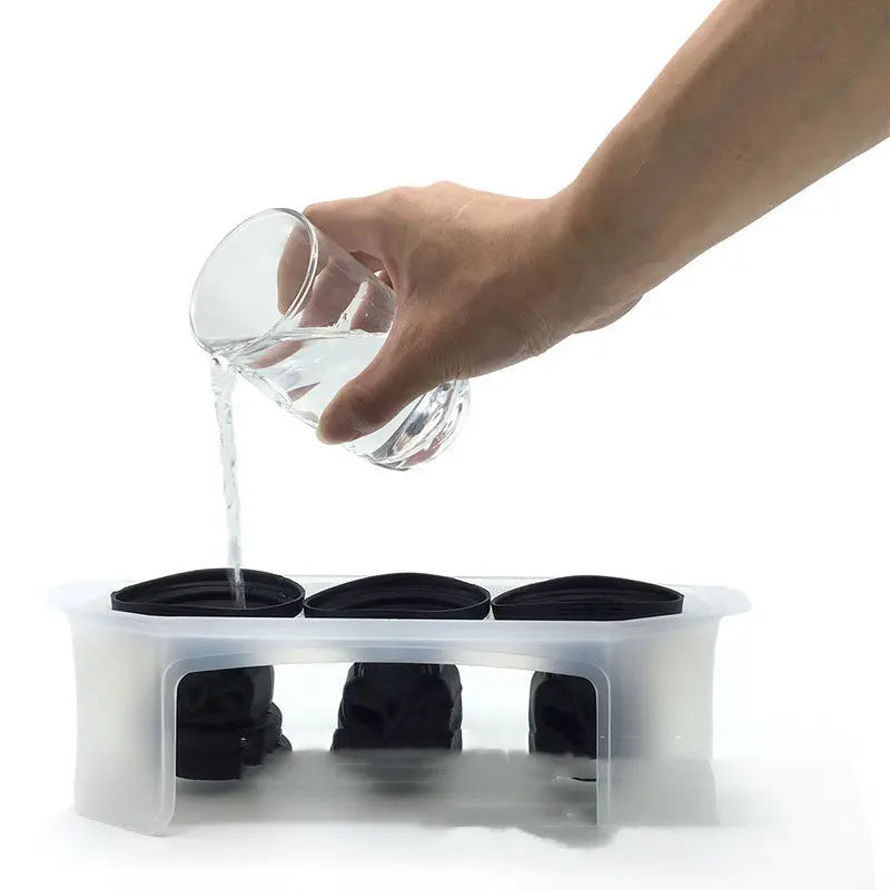 Halloween skull silicone ice tray