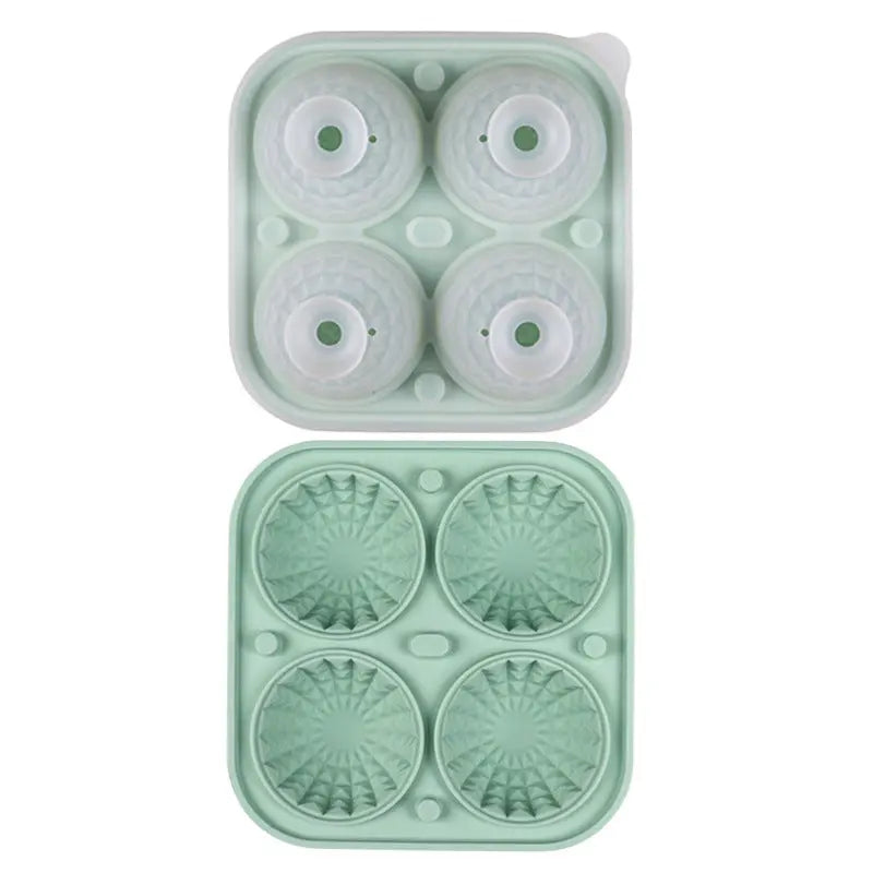 Silicone hockey puck ice mold tray – Wormwood Green Round