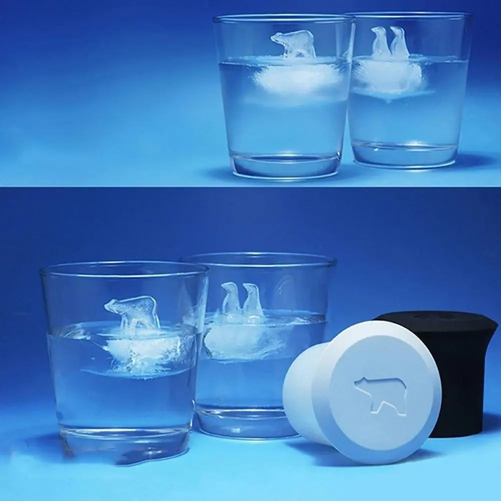 Animal-shaped silicone ice tray and popsicle mold