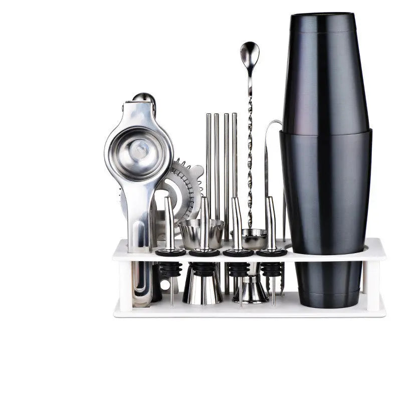 Glass and steel cocktail shaker – Style 16