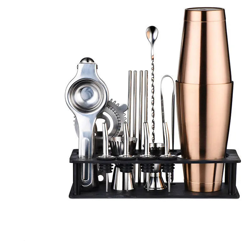 Glass and steel cocktail shaker – Style 9 / Style 18