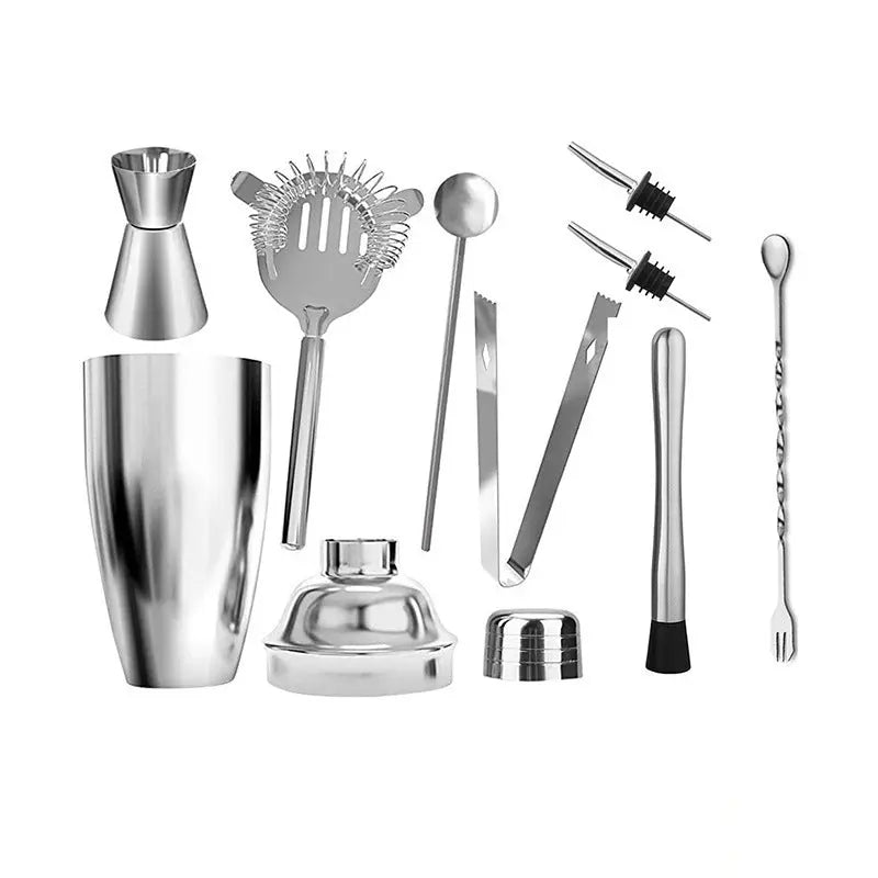 Stainless steel cocktail shaker kit – 9-piece set, 750ML
