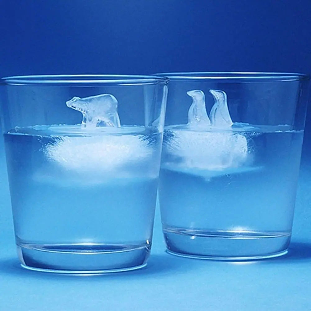 Animal-shaped silicone ice tray and popsicle mold