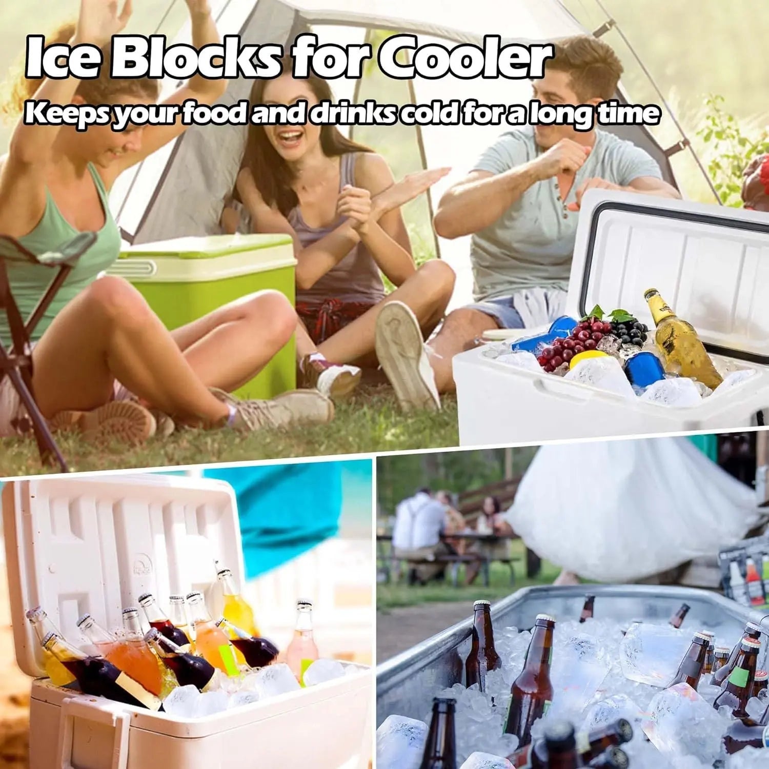 Extra large reusable silicone ice tray